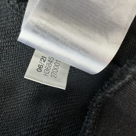 Adidas Originals Sweatshirt XL Black Oversized Trefoil Logo Colorful Graphic - Picture 4 of 4